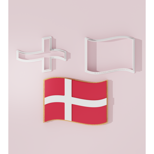 Denmark Flag Cookie Cutter