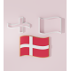 Denmark Flag Cookie Cutter