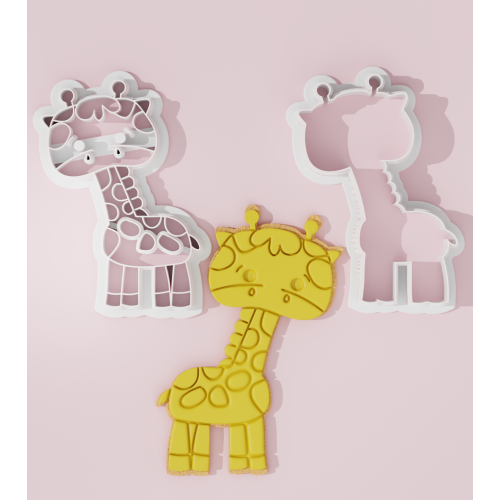 Vintage Giraffe Cookie Cutter Stamp