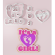 It’s a Girl Banner Cookie Cutter