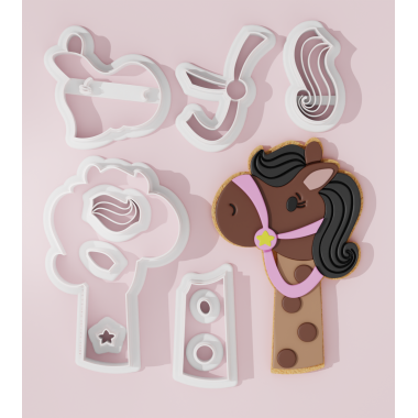 Sheriff Horse Head Cookie Cutter
