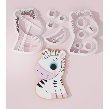 Sweet Zebra no2 Cookie Cutter