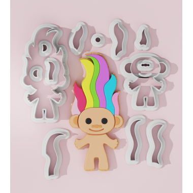 Back to 90's Themed Cookie Cutter - Troll Body
