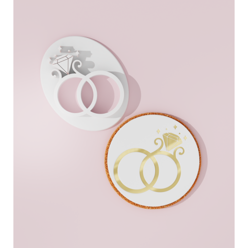 Wedding Ring Cookie Stamp