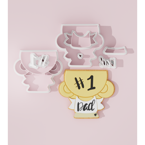 no1 Dad Trophy Cookie Cutter