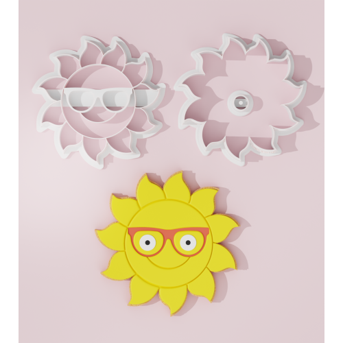 Sun with Glasses Cookie Cutter