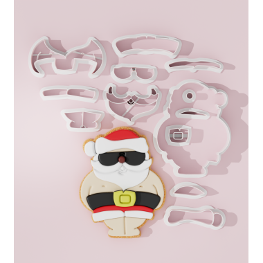 Summer Santa Claus Cookie Cutter 102