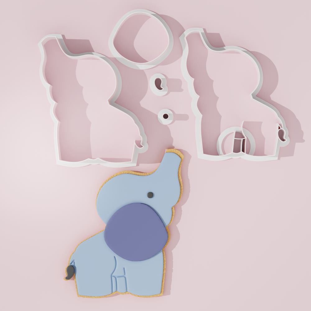 Elephant #3 Cookie Cutter