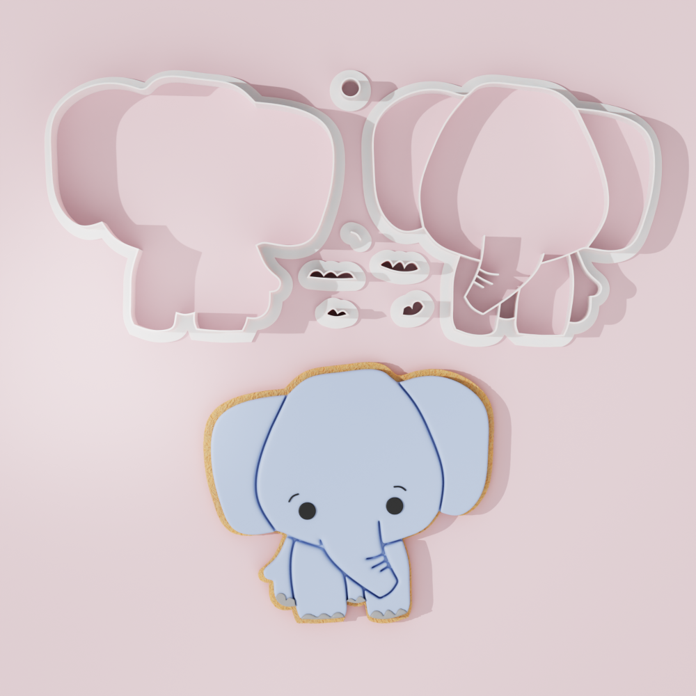 Chubby Head Elephant Cookie Cutter