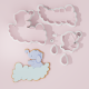 Elephant with Cloud Cookie Cutter