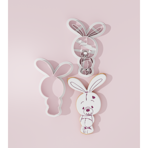 Rabbit Cookie Cutter Stamp