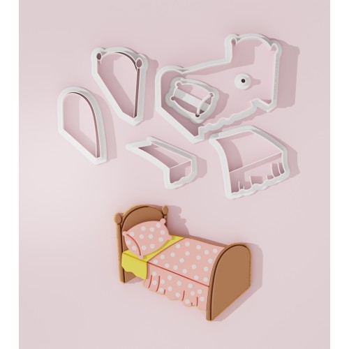 Dollhouse Bed Cookie Cutter
