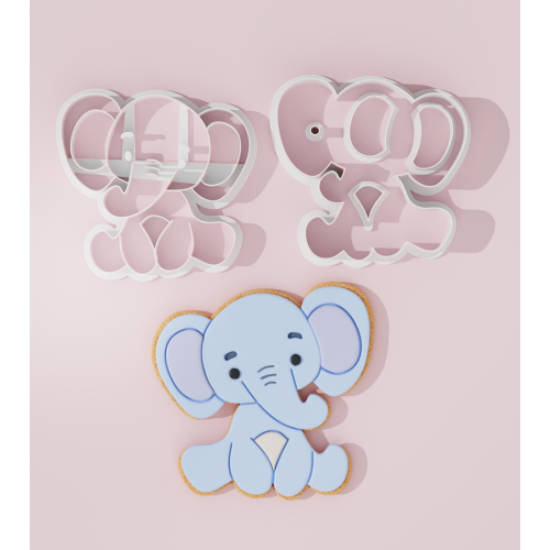 Elephant #9 Cookie Cutter