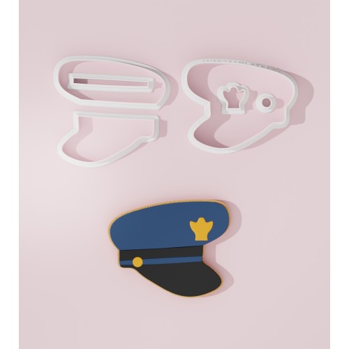 Police Hat Cookie Cutter 102