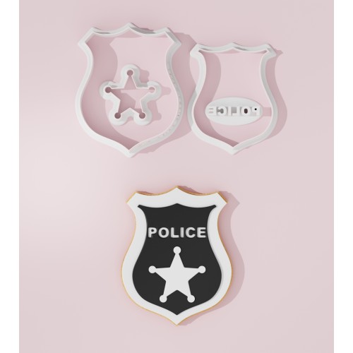 Police Badge Cookie Cutter 102