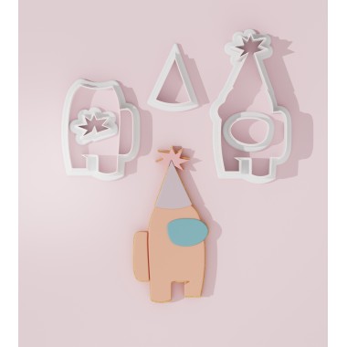 Birthday Among Us no8 Cookie Cutter