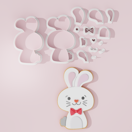 Easter – Bunny with Bow Cookie Cutter