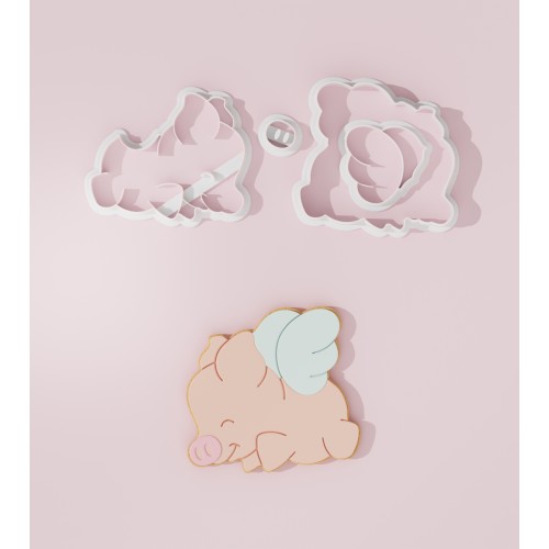 Pig Cupid Cookie Cutter