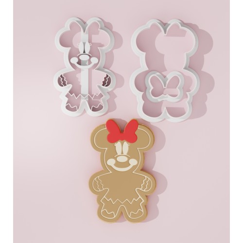 Christmas Minnie Cookie Cutter