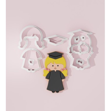 Graduate Girl Cookie Cutter 102