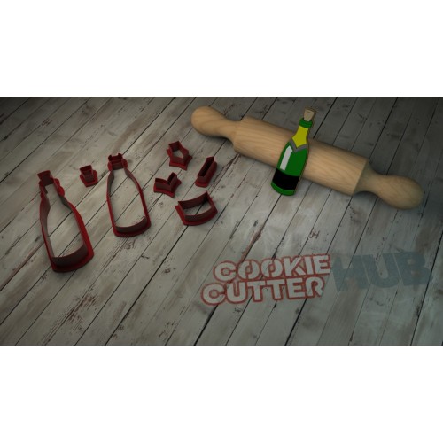 Beverage – Wine Bottle Cookie Cutter