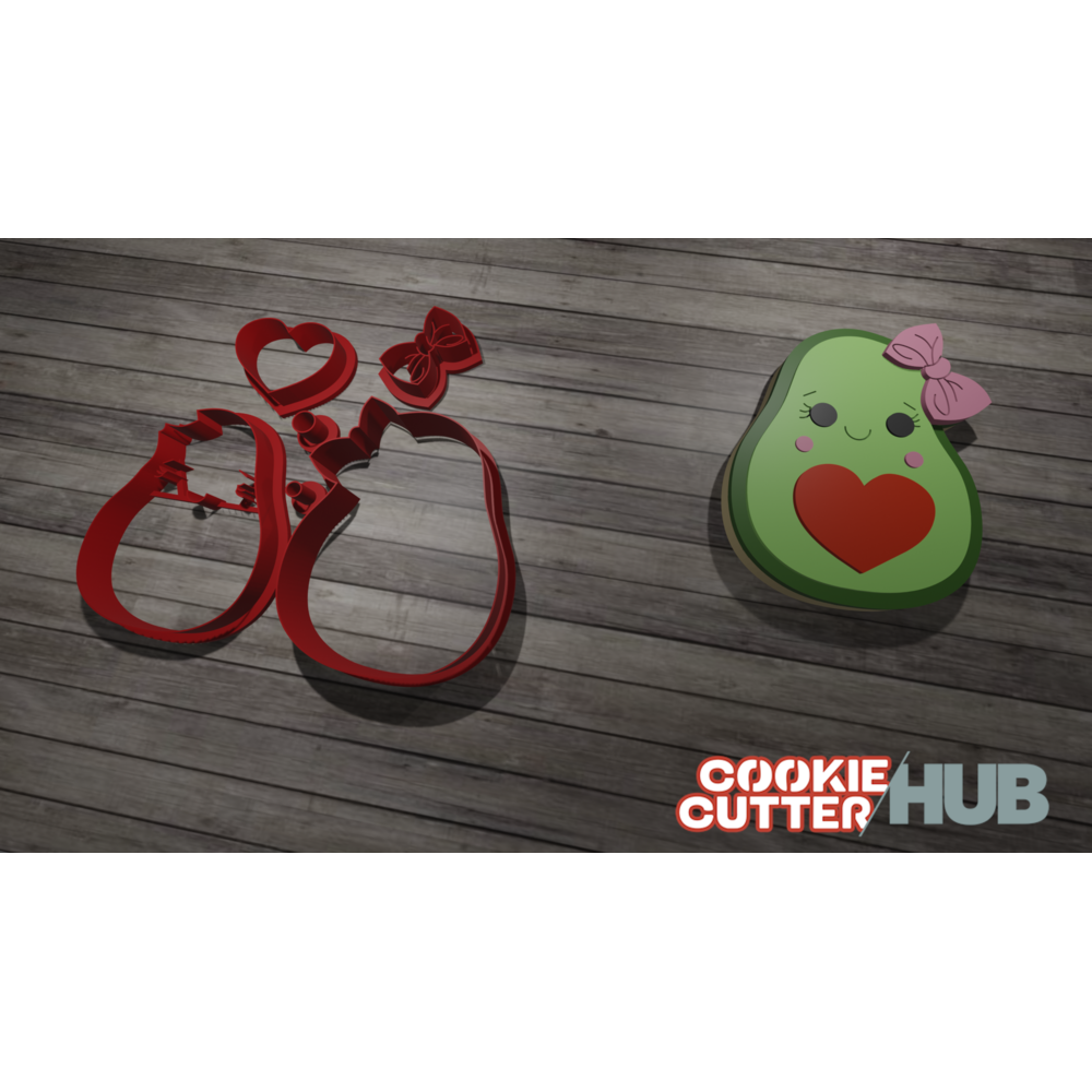 Avocado Girl Cookie Cutter