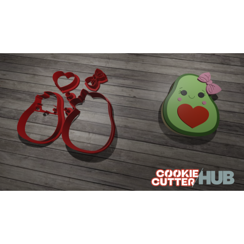 Avocado Girl Cookie Cutter