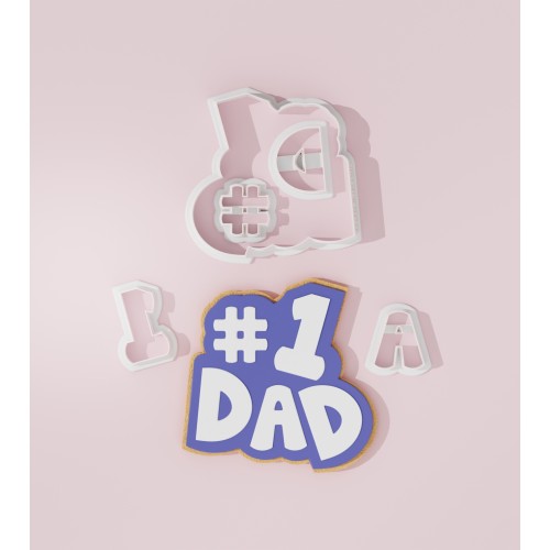 Number1 Dad Cookie Cutter