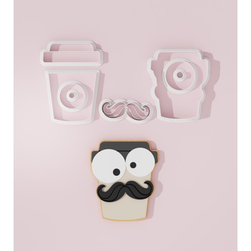 Cup with Mustache Cookie...