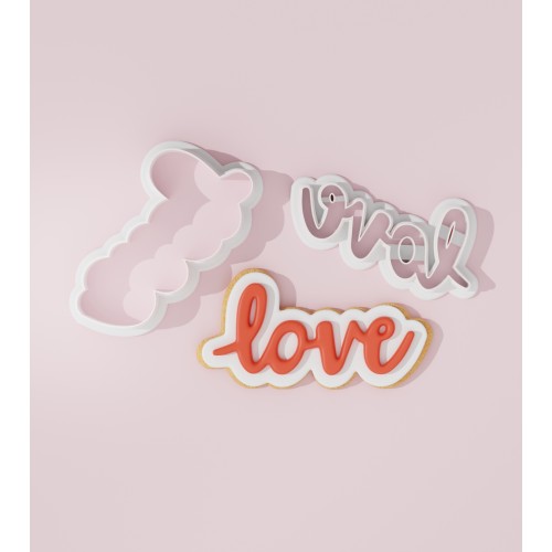Love Cookie Cutter Stamp