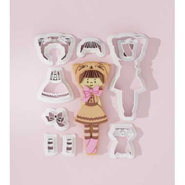 Long Legs Girl Cookie Cutter 104