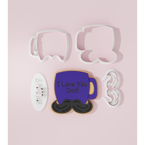 Cup Love Dad Cookie Cutter 102