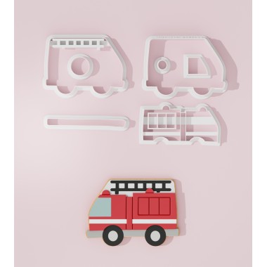 Fire Department Cookie Cutter - Fire Truck 102