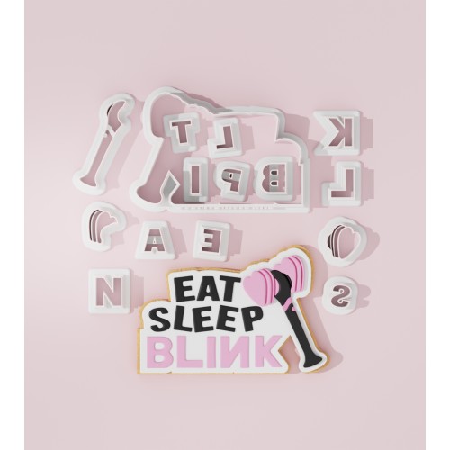 Eat Sleep Blink Cookie Cutter