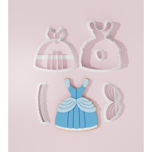 Cinderella Dress Cookie Cutter