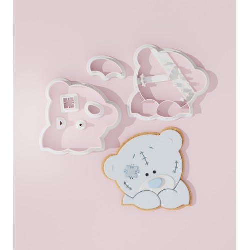 Baby Birthday & Shower Cookie Cutter & Stamp - Teddy Bear Crib Strolle –  Sillyko