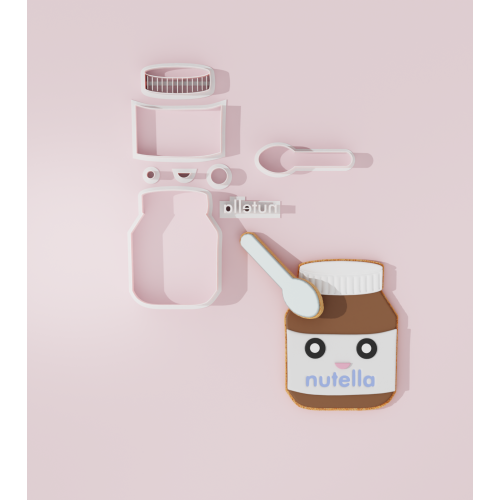 Valentine – Nutella and Spoon Cookie Cutter Set
