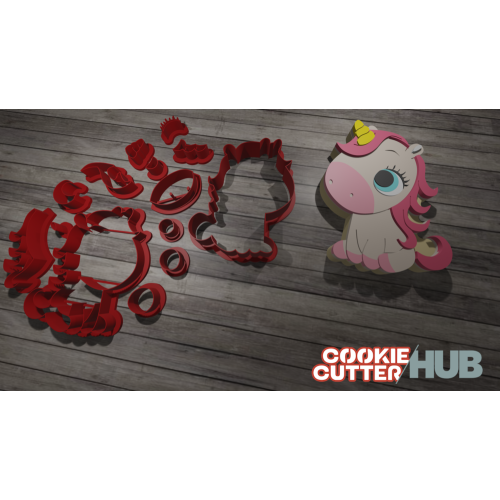 Unicorn #6 Cookie Cutter