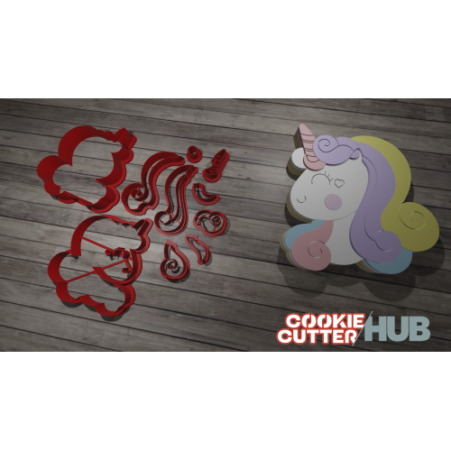 Unicorn #7 Cookie Cutter