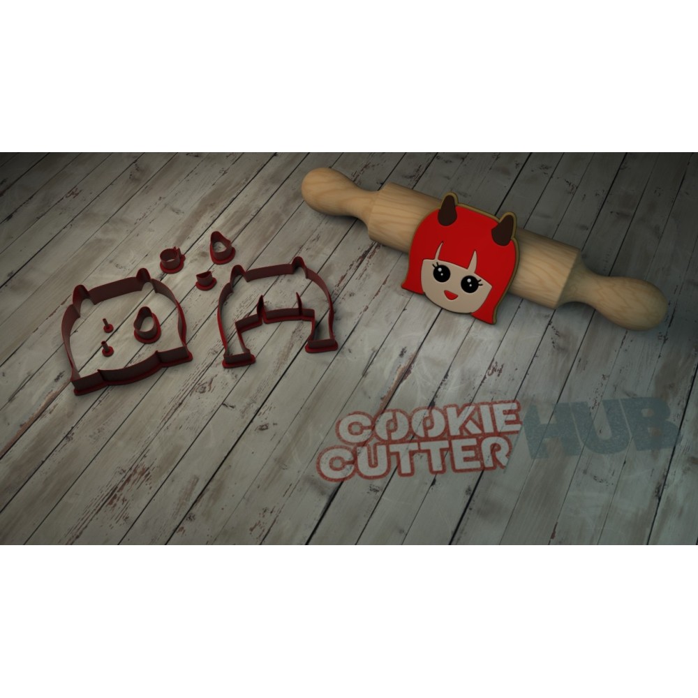 Halloween – Devil Girl Cookie Cutter