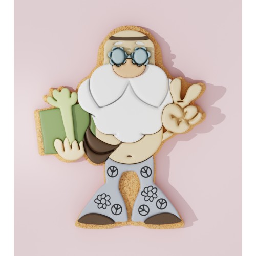 Santa Hippie Cookie Cutters