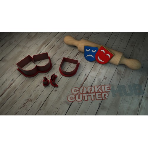 Carnival – Double Mask Cookie Cutter
