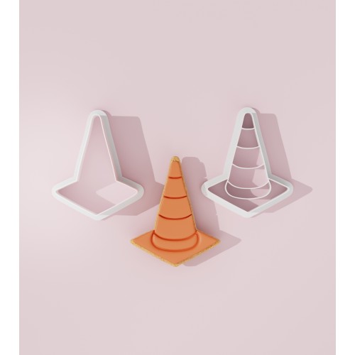 Traffic Cone Cookie Cutter