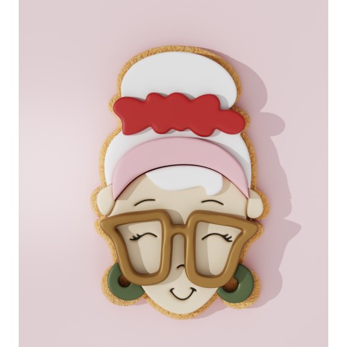 Santa Lady Cookie Cutter 204
