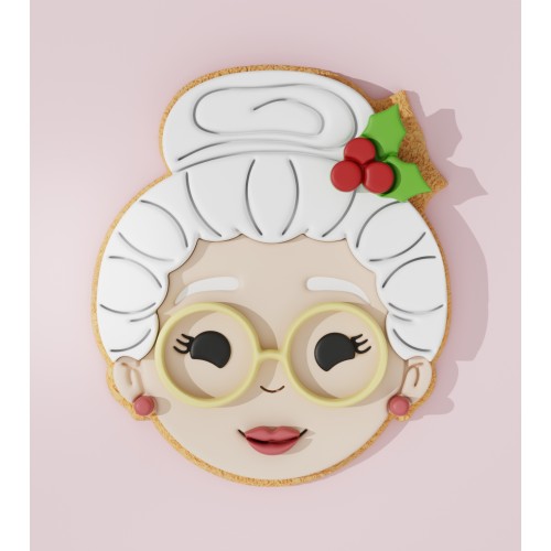 Santa Lady Cookie Cutter 205