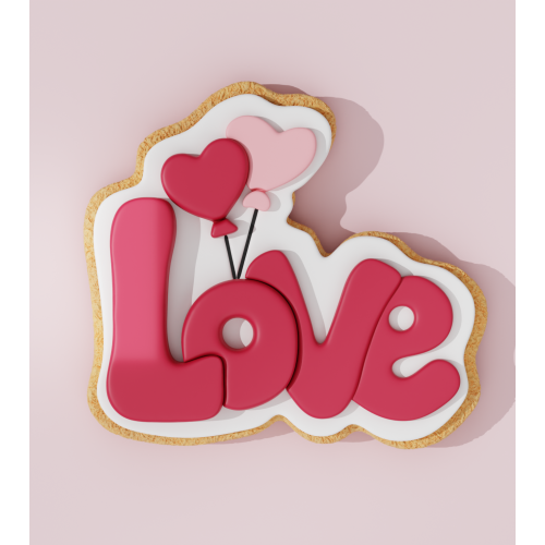 Love Banner Cookie Cutter 107