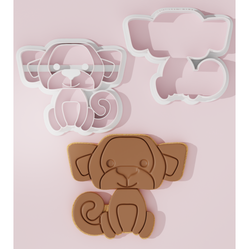 Monkey Cookie Cutter Stamp