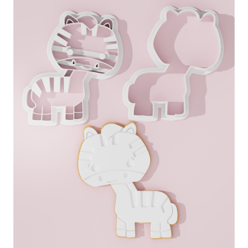 Zevra Cookie Cutter Stamp