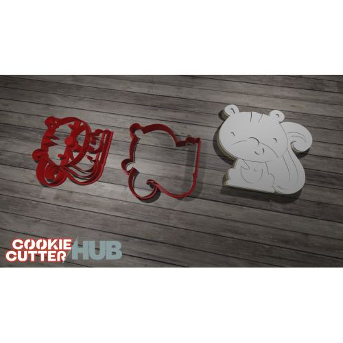 Squirrel #2 Cookie Cutter Stamp