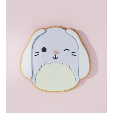 Squishmallow Rabbit Cookie Cutter